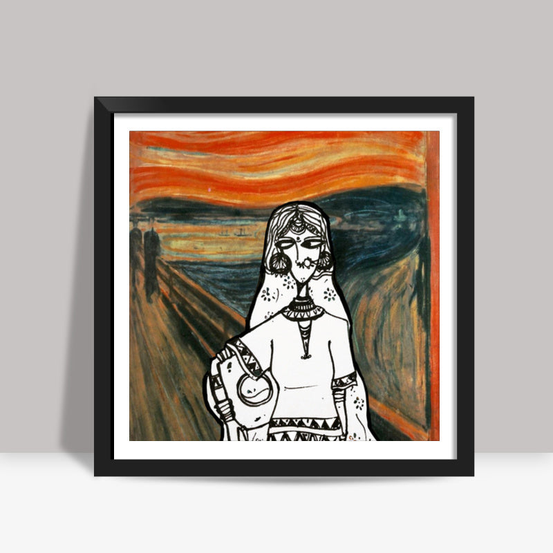 Not The Scream Square Art Prints