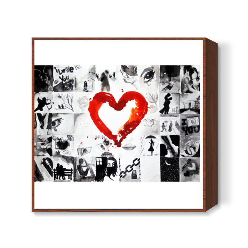 shade of love Square Art Prints