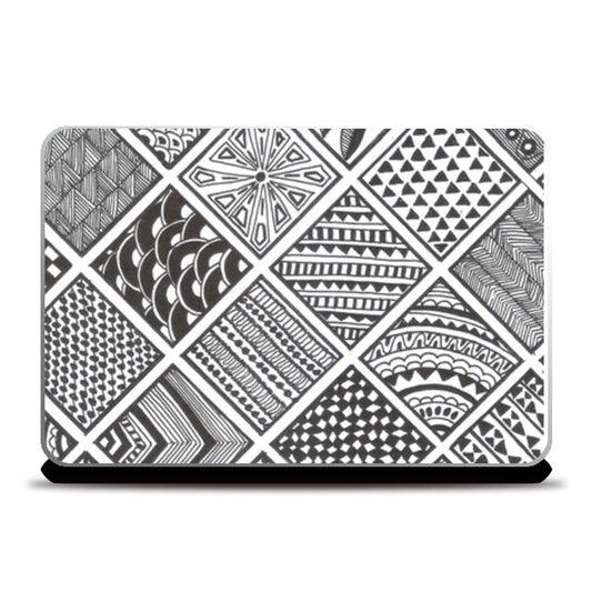 Prints in Squares Laptop Skins