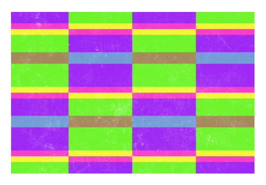 Evermore | Purple Green | Geometric Pattern Wall Art