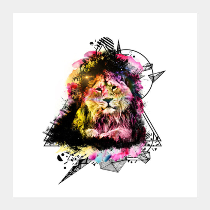 Square Art Prints, The Lion Square Art Prints