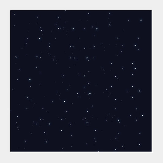 Night stars | Galaxy | Pattern Square Art Prints