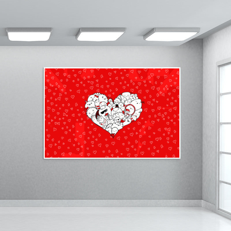 Happymess | Doodle | Love Wall Art