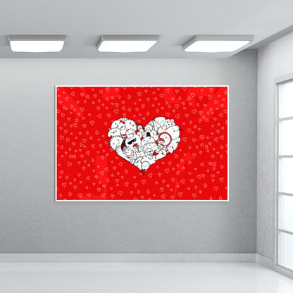 Happymess | Doodle | Love Wall Art