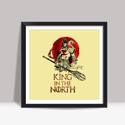 Shiva-king in the north Square Art Prints