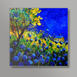 blue poppies 556130 Square Art Prints