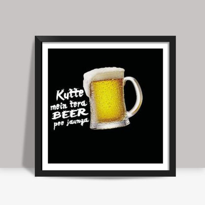 Beer pe jaunga- Square Art print