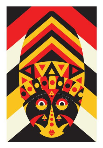 PosterGully Specials, aboriginal mask Wall Art