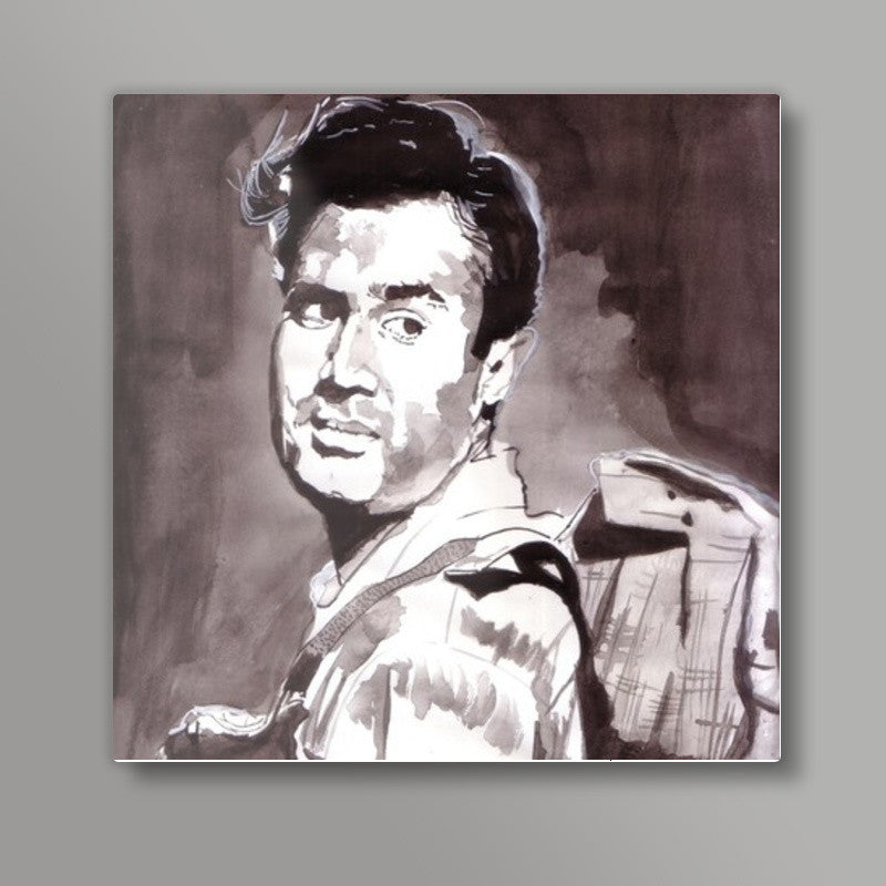 Superstar Dev Anand gracefully accepted all that life brought his way Square Art Prints