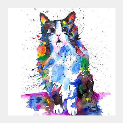 Clarity | Artwork | Cat Square Art Prints