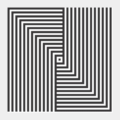 Line Trip Square Art Prints