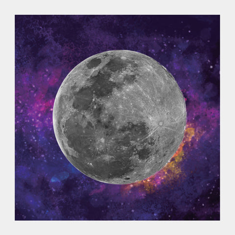 Purple Moon Square Art Prints