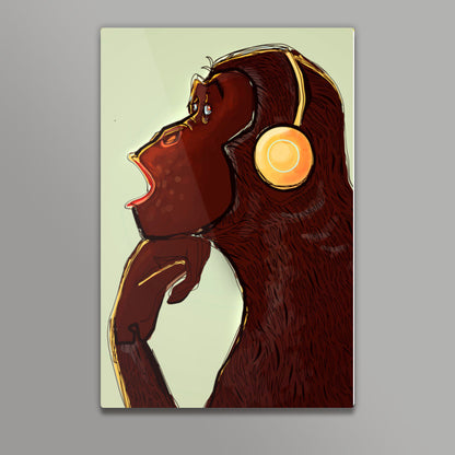 chimp music Wall Art