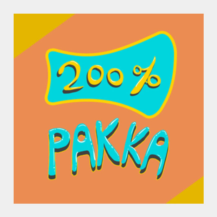 200% Pakka (Texture Back) Square Art Prints