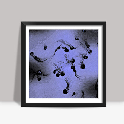 Jelly Fish Square Art Prints