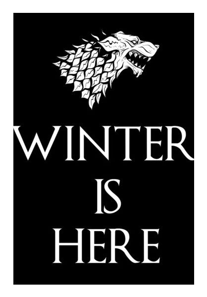 WINTER IS HERE Wall Art