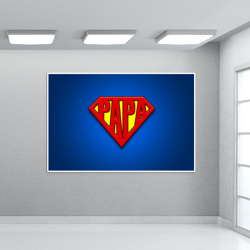 SUPER-PAPA | Fathers Day Wall Art