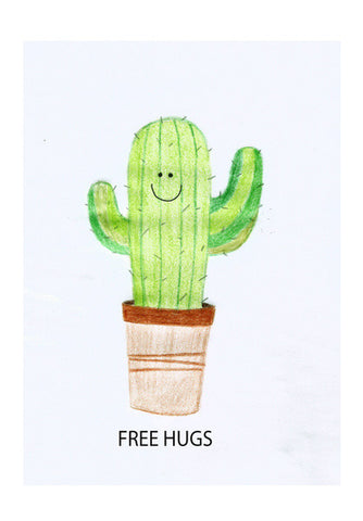 Wall Art, Free hugs cactus Wall Art
