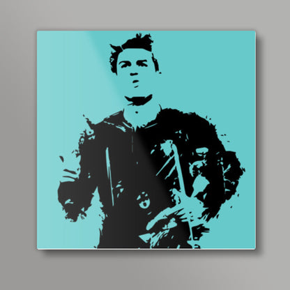 Cristiano Ronaldo Minimal Design Square Art Prints