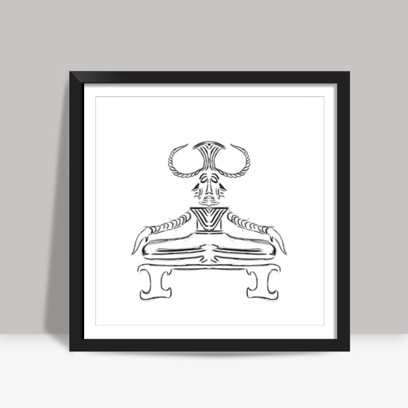 Shiva- the mahayogi Square Art Prints