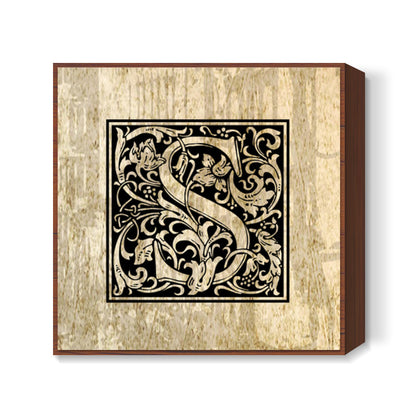 Ornate S Square Art Prints