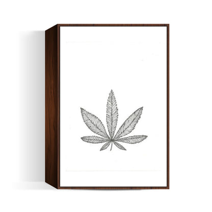 weed doodle trippy Wall Art