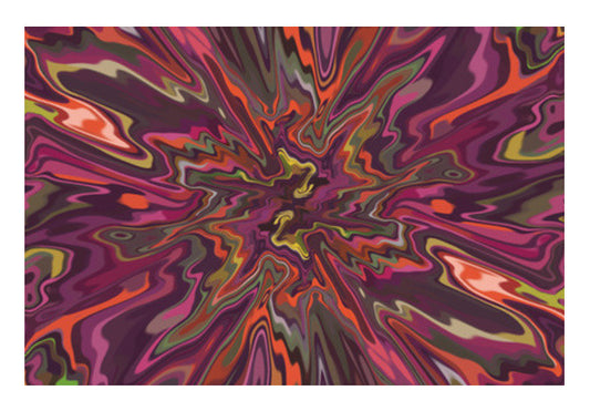 Psychedelic Colorful Digital Marble Abstract Background Art PosterGully Specials