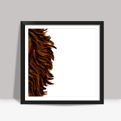 Wild Loin Square Art Prints