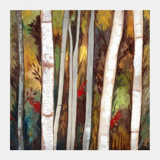 Square Art Prints, Bamboos Square Art
