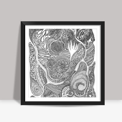 Crazy Doodle Square Art Prints