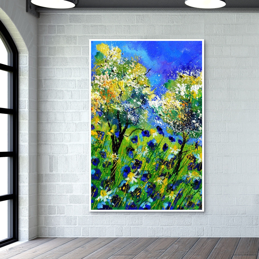 Blue poppies 455150 Wall Art
