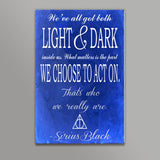 Harry potter Sirius Quote  Wall Art