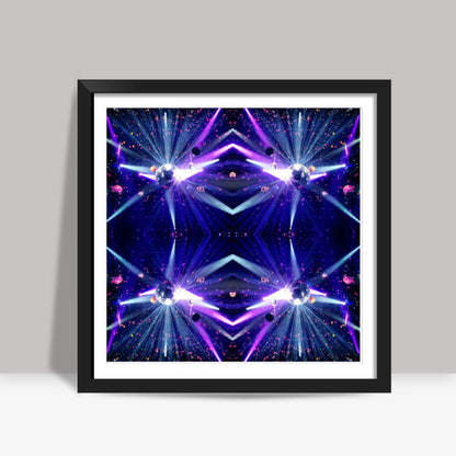 Abstract Dance Party Background Illustration Square Art Prints