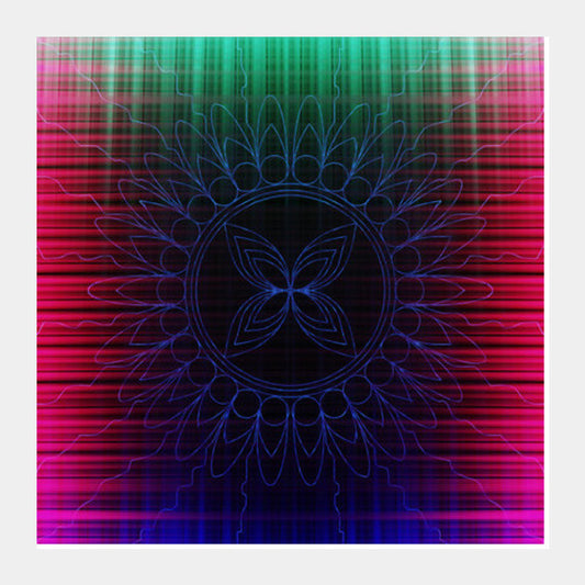 Square Art Prints, In Trance Square Art Prints