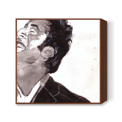 Superstar Ranbir Kapoor proves that being happy is a lot about being yourself Square Art Prints
