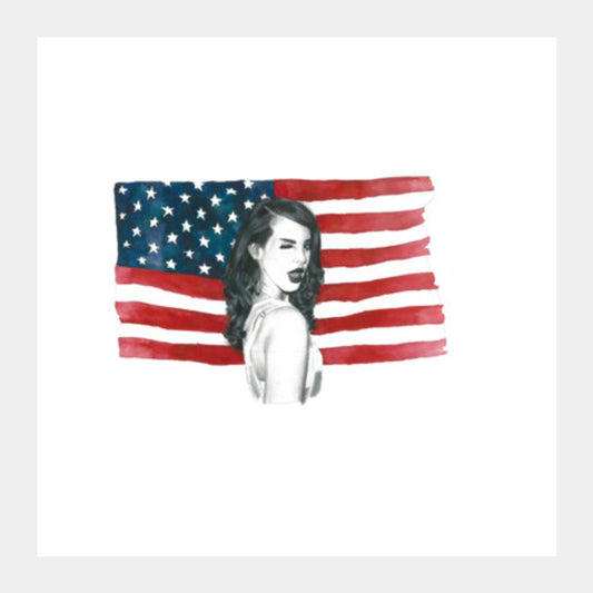 Lana Del Rey Square Art Prints