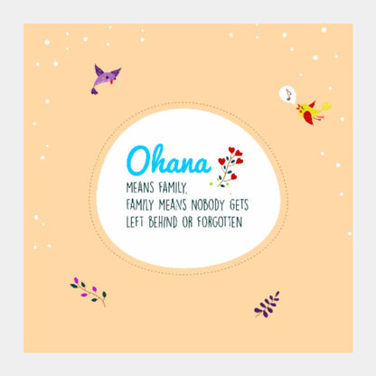 Square Art Prints, Ohana |  Artist: Vibha Jindal, - PosterGully