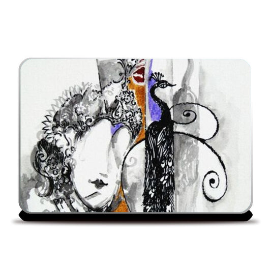 krishna modern art Laptop Skins