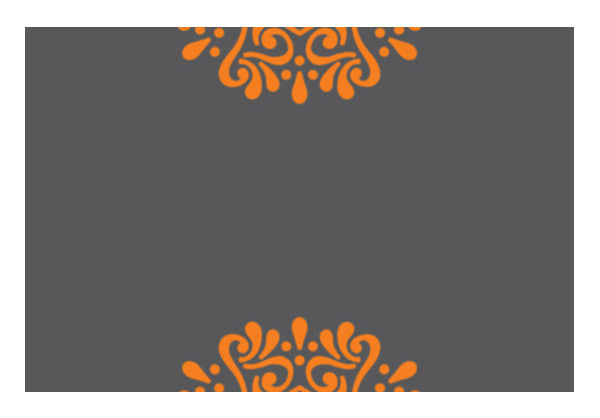Orange Mandala Wall Art