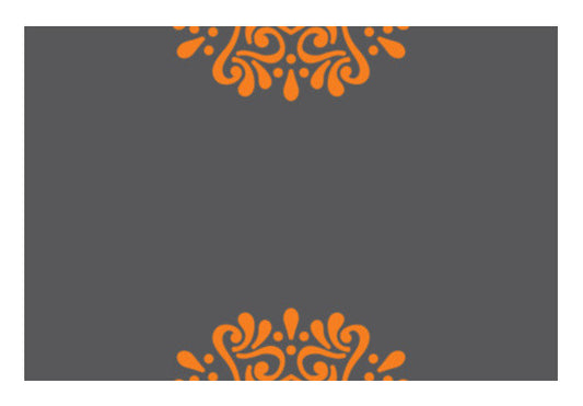 Orange Mandala Art PosterGully Specials