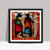 Abstract Painting Square Art Prints