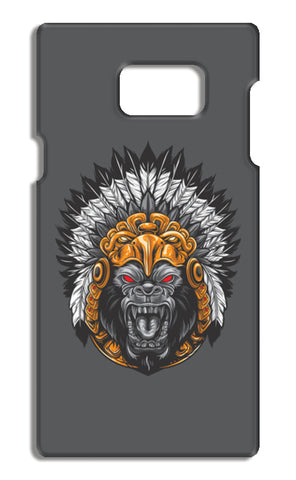 Gorilla Wearing Aztec Headdress Samsung Galaxy Note 5 Cases