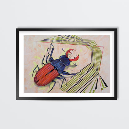 stag beetle Wall Art