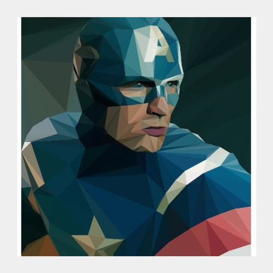 Captain America Square Art Prints