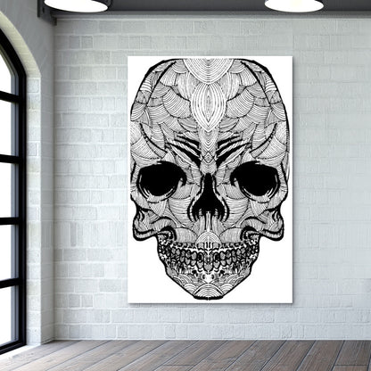 Doodle skull Wall Art | Pradeep Chauhan