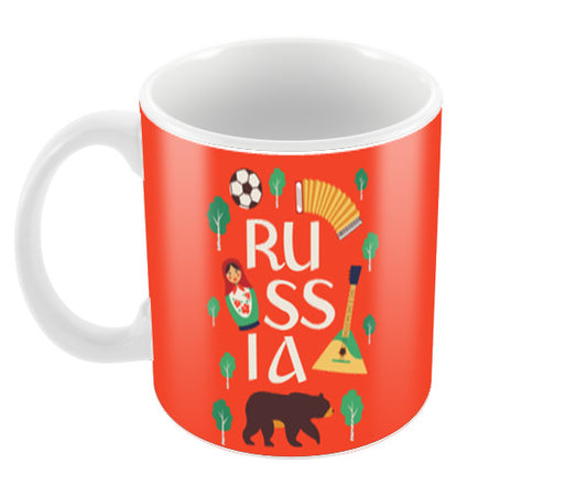 Russian Symbols Fifa 2018 | #Footballfan Coffee Mugs