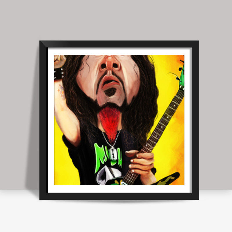 Dimebag Darrell | Pantera | Caricature Square Art Prints