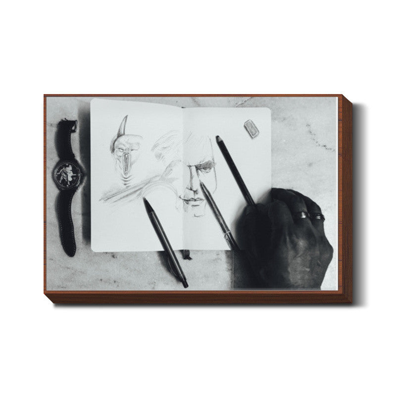 Real and Drawn Art Materials Wall Art
