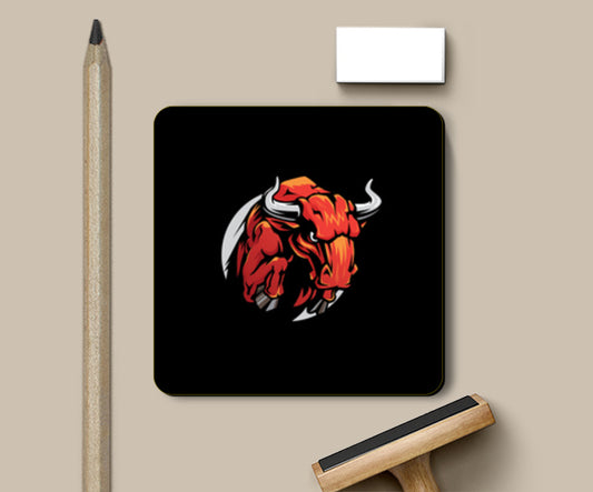 Bull Mascot Coasters