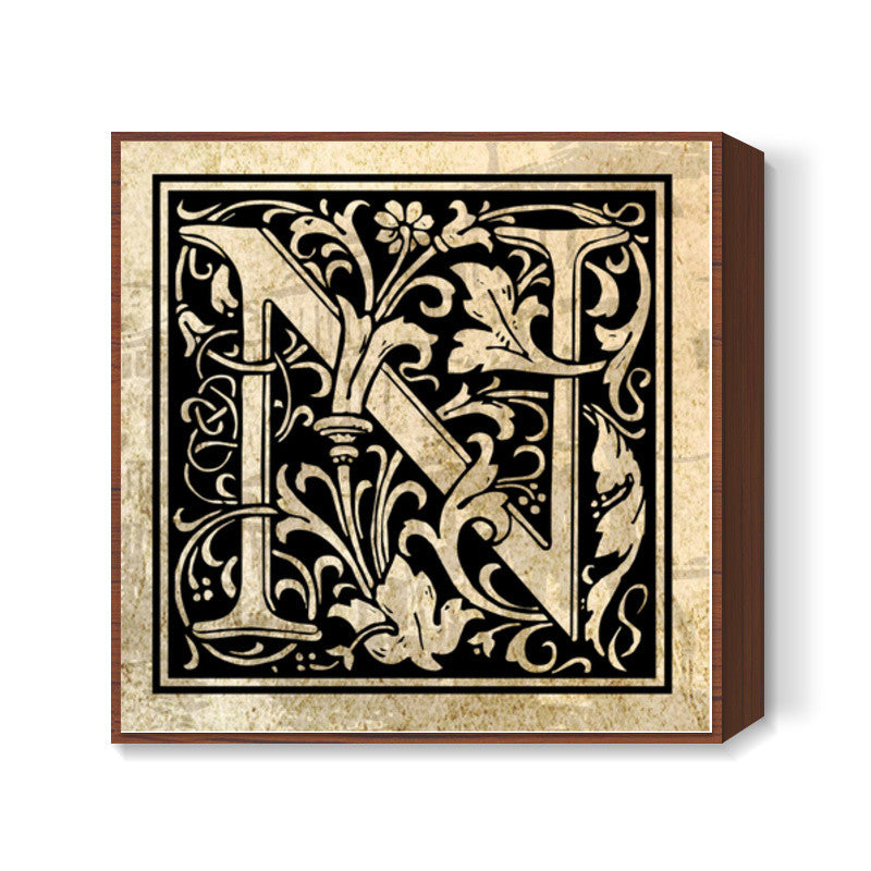 Ornate N Square Art Prints